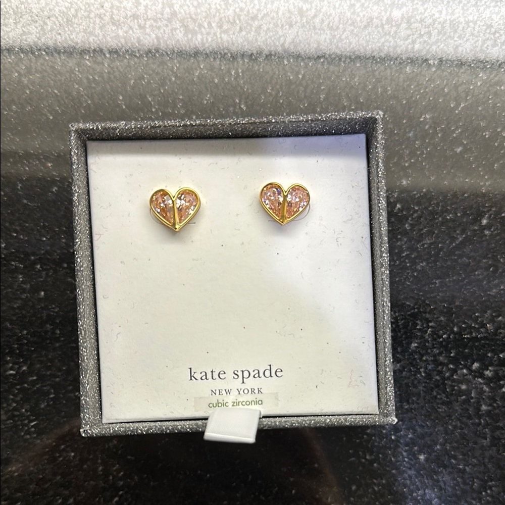 Kate Spade Gold Heart Earrings